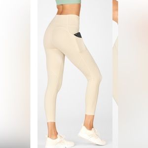 Fabletics Cream Leggings